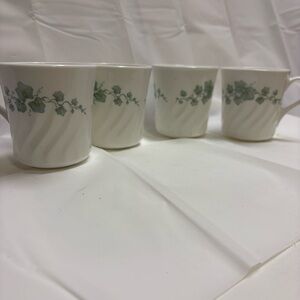Corningware callaway IVY pattern mugs total 4